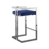 Meridian Furniture,Ezra Navy Velvet Stool, Set of 2 - 2 of 4