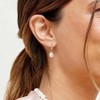 Real Dangle Earrings for Women with White Freshwater Pearls, Sterling Silver - 3 of 4