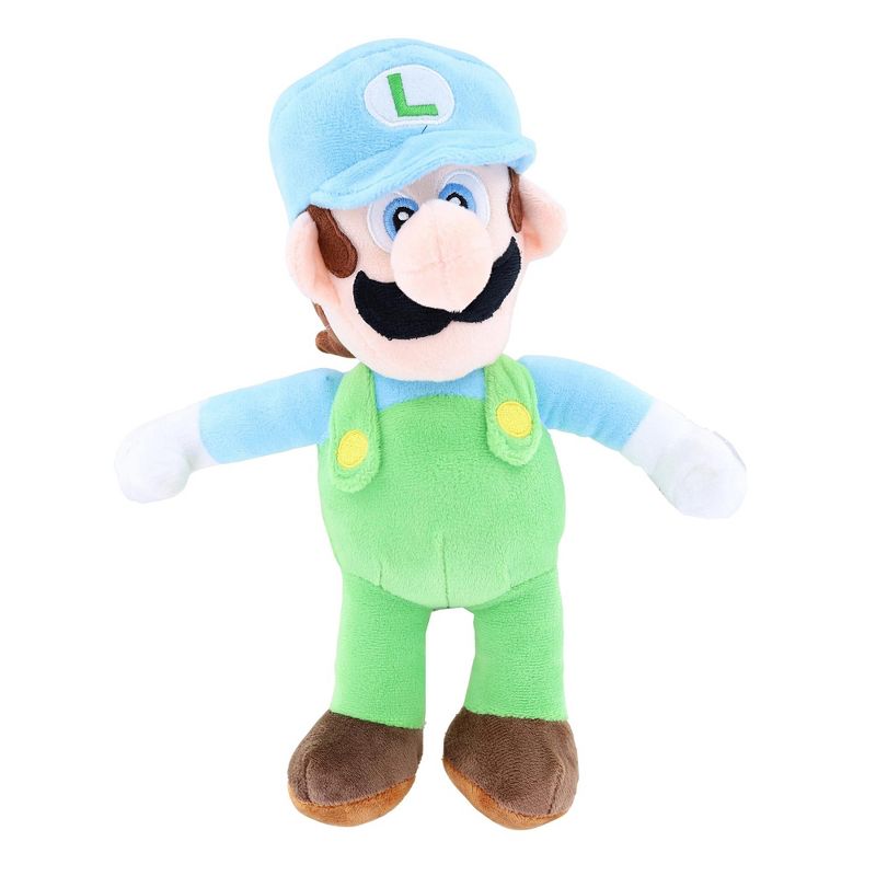 Nintendo Super Mario 12 Inch Character Plush | Ice Luigi, 1 of 4