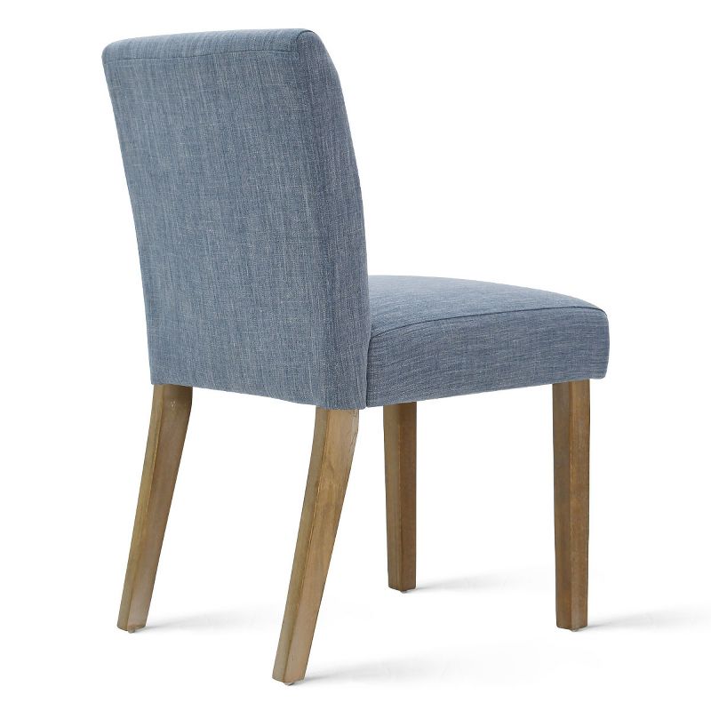 North Linen Dining Chairs Set Of 2,Upholstered Parsons Chairs With Rubberwood Legs-Maison Boucle, 5 of 10