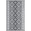 Garvee Reversible Mats, Bohemia Plastic Straw Rug, Large Floor Mat for Outdoors - 4 of 4
