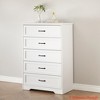 5/6 Drawers Dresser for Bedroom,Chest of Drawers with Wide Metal Handle,Farmhouse Modern Wooden Tall Dresser,Natural Texture,Storage Organizer Dresser - 3 of 4