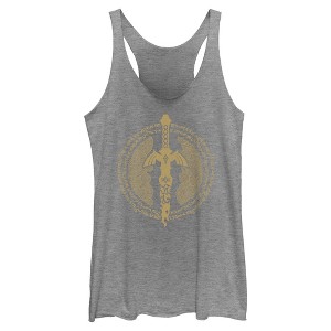 Women's Nintendo The Legend of Zelda: Tears of the Kingdom Master Sword Icon Racerback Tank Top - 1 of 4