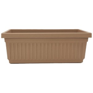 The HC Companies 24-Inch Venetian Window Planter Box with Drain Plug, Sandstone - 1 of 4