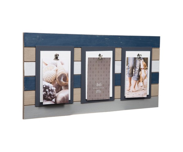 Multiple Picture Frame 3 Clip Navy - Gallery Solutions