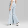 Women's Super-High Rise Extreme Flare Jeans - Wild Fable™ Light Wash - image 3 of 3