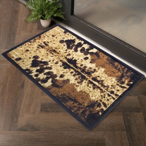 GDFStudio AspenTrail Cowhide-Style Polypropylene Area Rug - 1 of 4