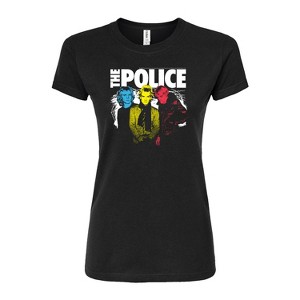 Women's - The Police - The Police Color Pop Fitted Graphic T-Shirt - 1 of 2