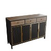 VYNXARIA 48" Wide 4 Doors Modern Sideboard with 3 Top Drawers,Freestanding Sideboard Storage Cabinet Entryway Floor Cabinet for Living Room - 3 of 4