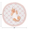Sweet Jojo Designs Girl Baby Tummy Time Playmat Ballerina and Ballet Bows Pink and White - 4 of 4