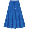 Collections Etc Tiered Eyelet Detail Scalloped Border Hem Elasticized Waist Skirt - 3 of 4