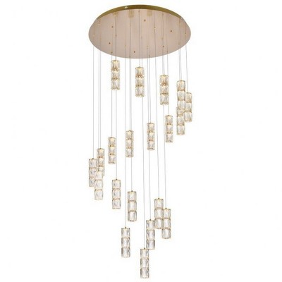 Elegant Lighting Polaris 20 - Light Chandelier in  Gold