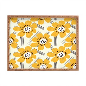 RosebudStudio Daisy Dance Rectangular Tray - Deny Designs - 1 of 2