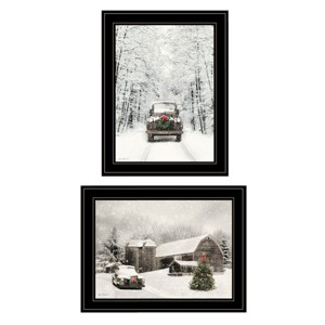 Gulches (Antique Christmas)2-Piece Vignette by Lori Deiter, Black Frame - 1 of 4