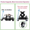 450 LBS Low Profile Transmission Jack - Heavy-Duty Auto Repair Lift with 7-23 Inch Height Range, 2M Safety Straps & 4 Brake Wheels - 2 of 4