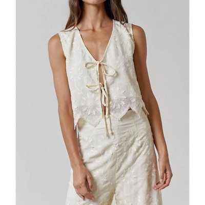 Women's Embroidered Vest - lalavon