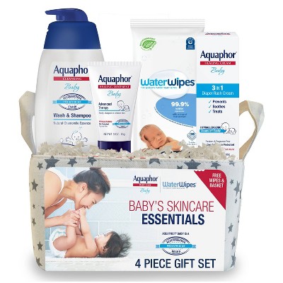 Johnson's First Touch Baby Gift Set, Baby Bath, Skin, & Hair Essential  Products, Kit for New Parents with Wash, Shampoo, Lotion, & Diaper Rash  Cream