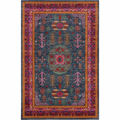 Hauteloom Cleveland Colorful Traditional Area Rug