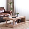 Lyngins Modern Coffee Table for Living Room – Floating Top Design, Wood Coffee Table with Rectangular Tabletop, Center Table & Sofa Table - 2 of 4