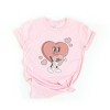 Simply Sage Market Women's Be Mine Heart Cartoon Short Sleeve Graphic Tee - 3 of 4