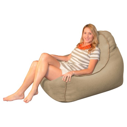 5' Large Bean Bag Chair With Memory Foam Filling And Washable Cover Black -  Relax Sacks : Target