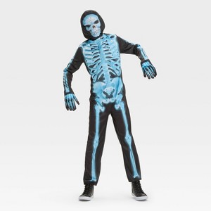 Kids' X-Ray Skeleton Halloween Costume Jumpsuit with Accessories - Hyde and EEK! Boutique™ - 1 of 3