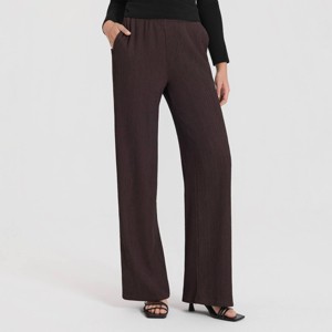 Women's High-Rise Textured Pull-On Pants - A New Day™ - 1 of 4