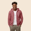 Dalix Astronaut Embroidered Hoodie Fleece Sweatshirt Zip Front Mens - 3 of 4