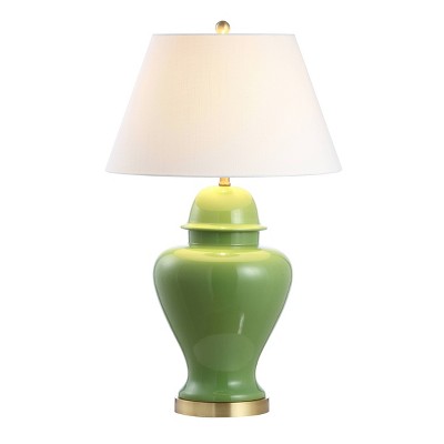 33" Ceramic/Iron Modern Classic Table Lamp (Includes LED Light Bulb) - JONATHAN Y
