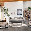 LuxenHome 46" W Black Wood Veneer and Gold Metal Coffee Table. - 4 of 4