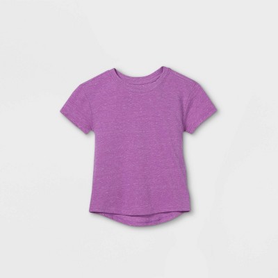 Cat & Jack Hushed Violet Purple 2T-5T #t52 Toddler Girls' Short Sleeve T-Shirt