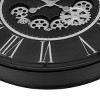 GlasFlength Wall Clocks Non Ticking Clock Digital Wall Clock Silent Vintage Decorative Wall Clocks for Living Room, Black, 30"*3.25"*30" - 3 of 4