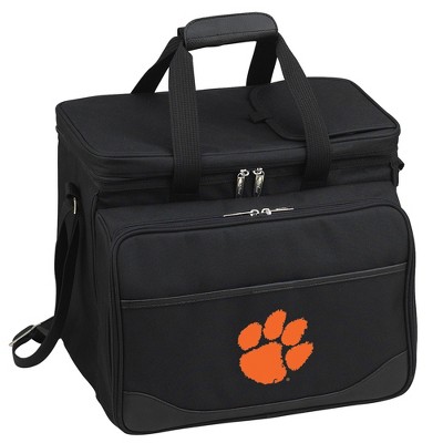 NCAA Clemson Tigers Soft Sided Cooler with Four Person Picnic Set
