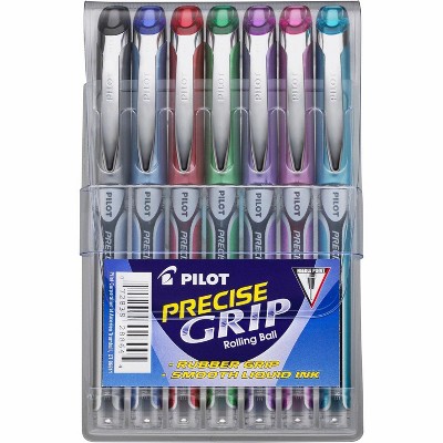 Pilot 7pk Precise V5 Rolling Ball Pens Extra Fine Point 0.5mm Black Ink :  Target