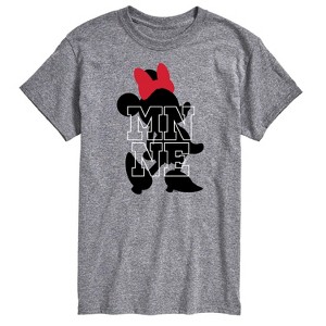 Men's - Disney - Minnie Logo Silhouette Short Sleeve Graphic T-Shirt - 1 of 4