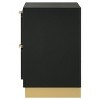 PAGED Nightstand Modern Side Table with 2 Storage Drawers and Gold Handles, Bedside Cabinet for Bedroom, Living Room - 4 of 4