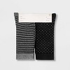 Women's Multipattern 6pk Crew Socks - A New Day™ Black 4-10 - image 2 of 2