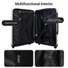 9-Piece Hardshell Luggage Set with 20" Carry-On Suitcase, 24"&28" Checked Suitcase, Backpack, Toiletry Tag, 4 Storage Bags & TSA Lock - ModernLuxe - 3 of 4