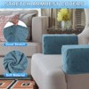 Unique Bargains Non-Slip Soft Stretch Leaf Pattern Armchair Slipcovers - 3 of 4