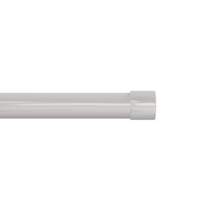 Lavish Home 66-120-Inch Curtain Rod Decorative End Cap Style Finials & Hardware - For Home Decor in Bedroom, Living Room & Kitchen (Silver) - 1 of 4