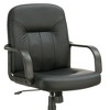 TiramisuBest Black Upholstered Office Chair: Ergonomic, Adjustable, Space - Saving - 4 of 4