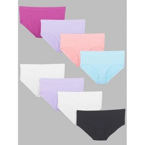 Fruit Of The Loom 8 Pack Women's Breathable Cotton Mesh Hipster Panty - Assorted - 1 of 4
