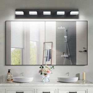 Modern Chrome LED Vanity Light 3-Light Wall Sconce for Bathroom and Mirror Sleek Minimalist Design - 1 of 4