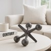 Sagebrook Home Metal Jacks Abstract Sculpture for Room, Bedroom or Office Decor, Aluminum - 3 of 4