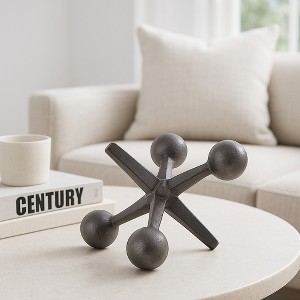 Sagebrook Home Metal Jacks Abstract Sculpture for Room, Bedroom or Office Decor, Aluminum - 1 of 4