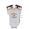 Hudson Baby Infant Boy Cotton Bodysuits, Football Huddles 5-Pack - image 2 of 4