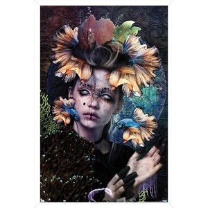 Trends International Jena DellaGrottaglia: Cosmic Zodiac - Pisces Framed Wall Poster Prints - 1 of 4