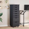 vidaXL MOSS 8-Drawer Chest with Wheels, Solid Pinewood - 2 of 4