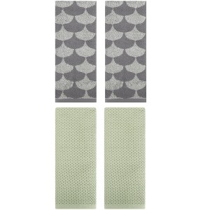 REGALWOVEN 4 Pcs Cotton Bathroom Decorative Hand Towels - 1 of 4