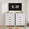 5 Drawer Dresser for Bedroom, Tall Freestanding Chest with Wood Frame and Vertical Storage, Closet Organizer for Entryway or Living Room - 3 of 4